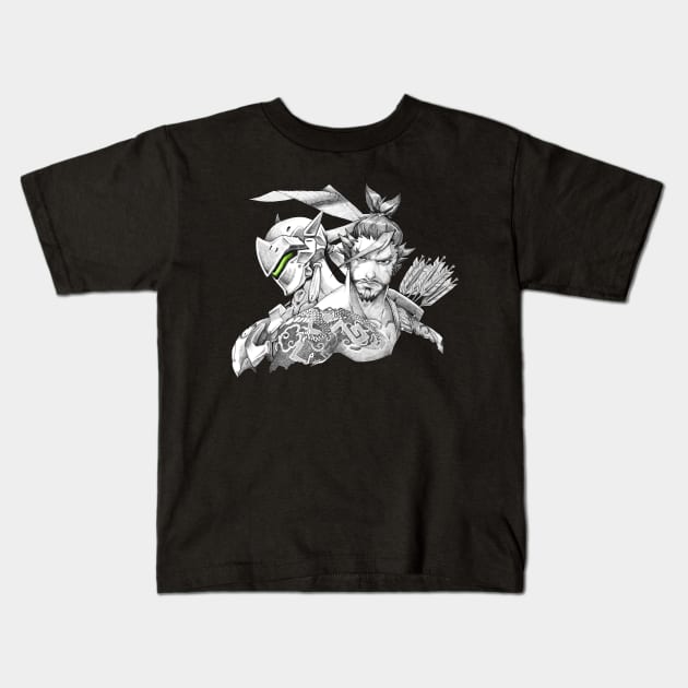 Genji & Hanzo Kids T-Shirt by Danion